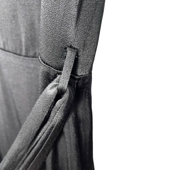 Fame and Partners Benton Jumpsuit Black Satin Size 14 - Picture 14 of 16